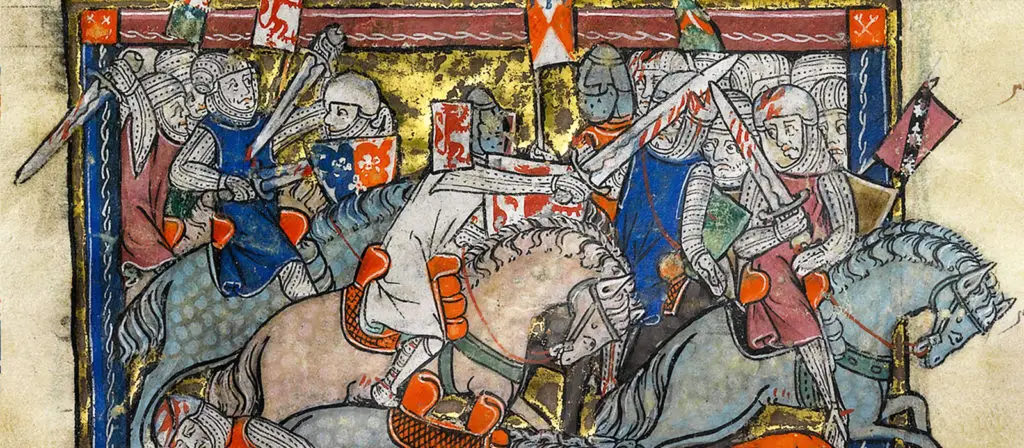 A historic representation of King Arthur.