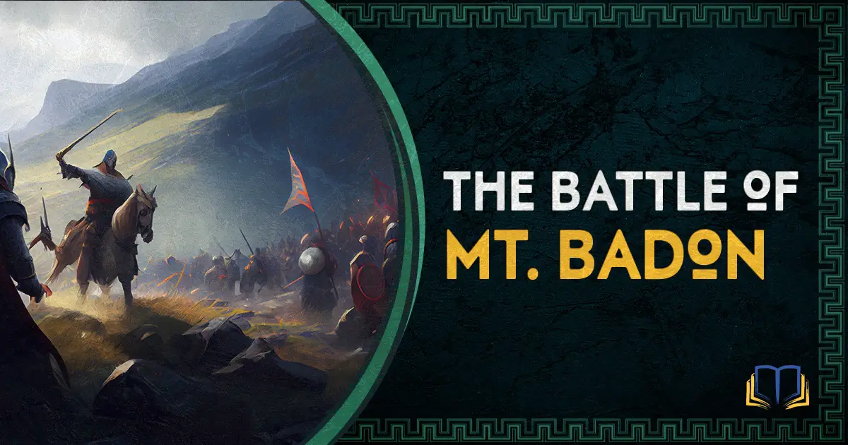 featured image that says the battle of mt. badon