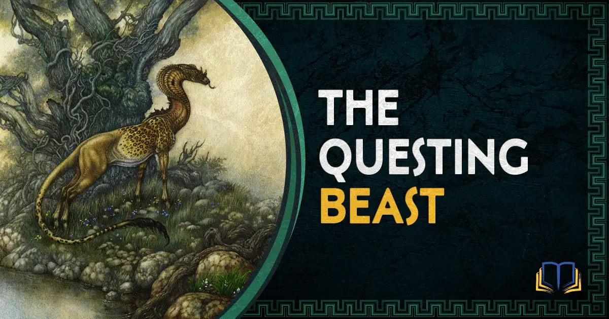 featured image that says the questing beast