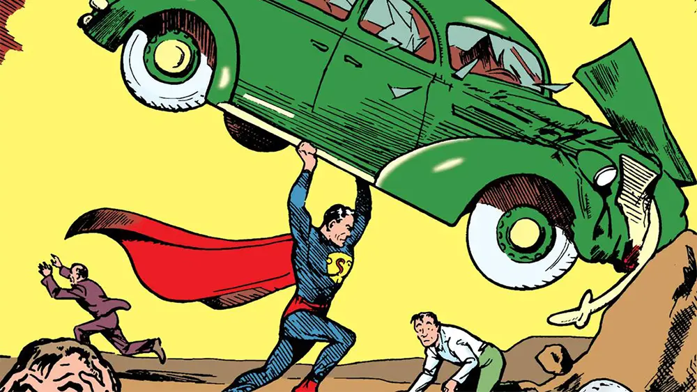 image from the first superman comic