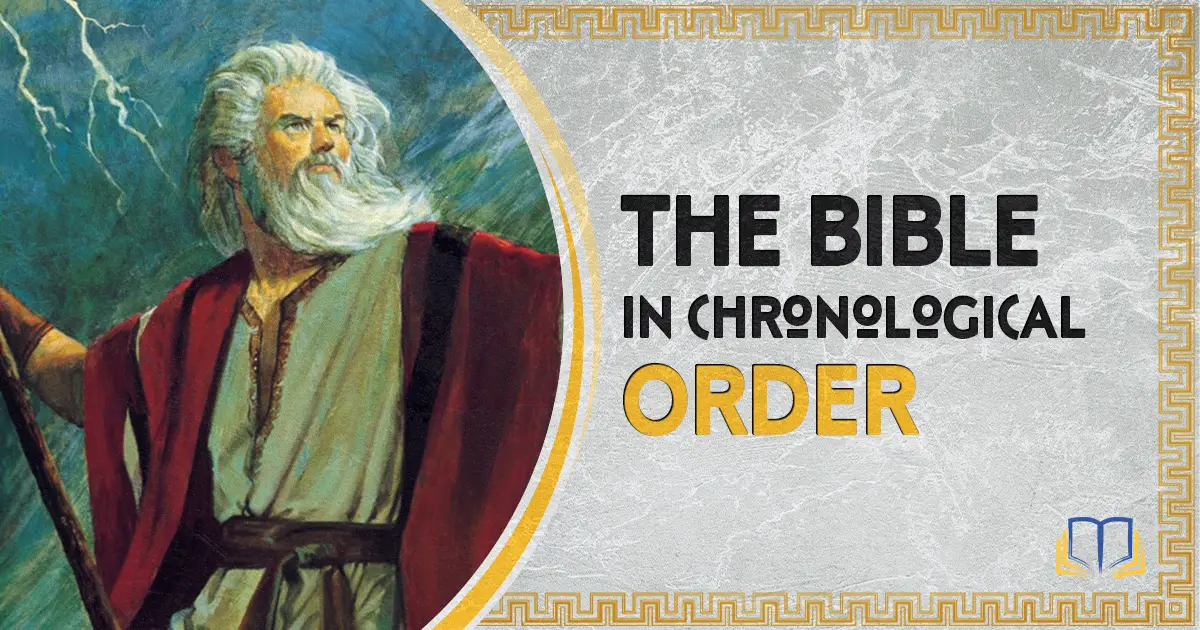 banner image that says the bible in chronological order