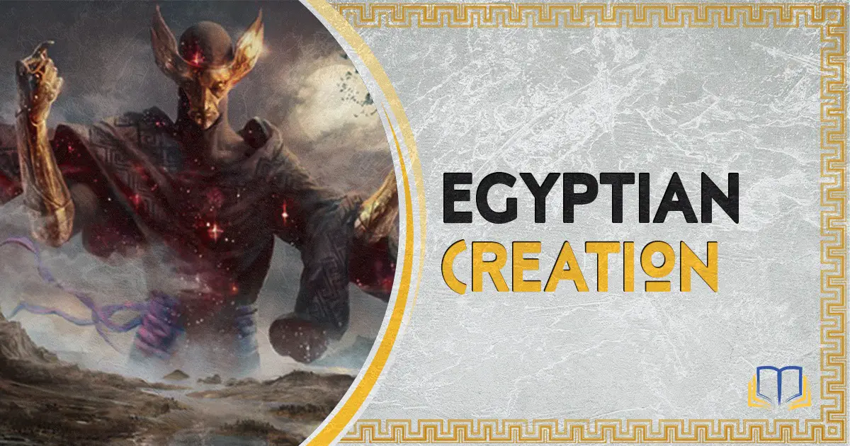 banner image that says egyptian creation