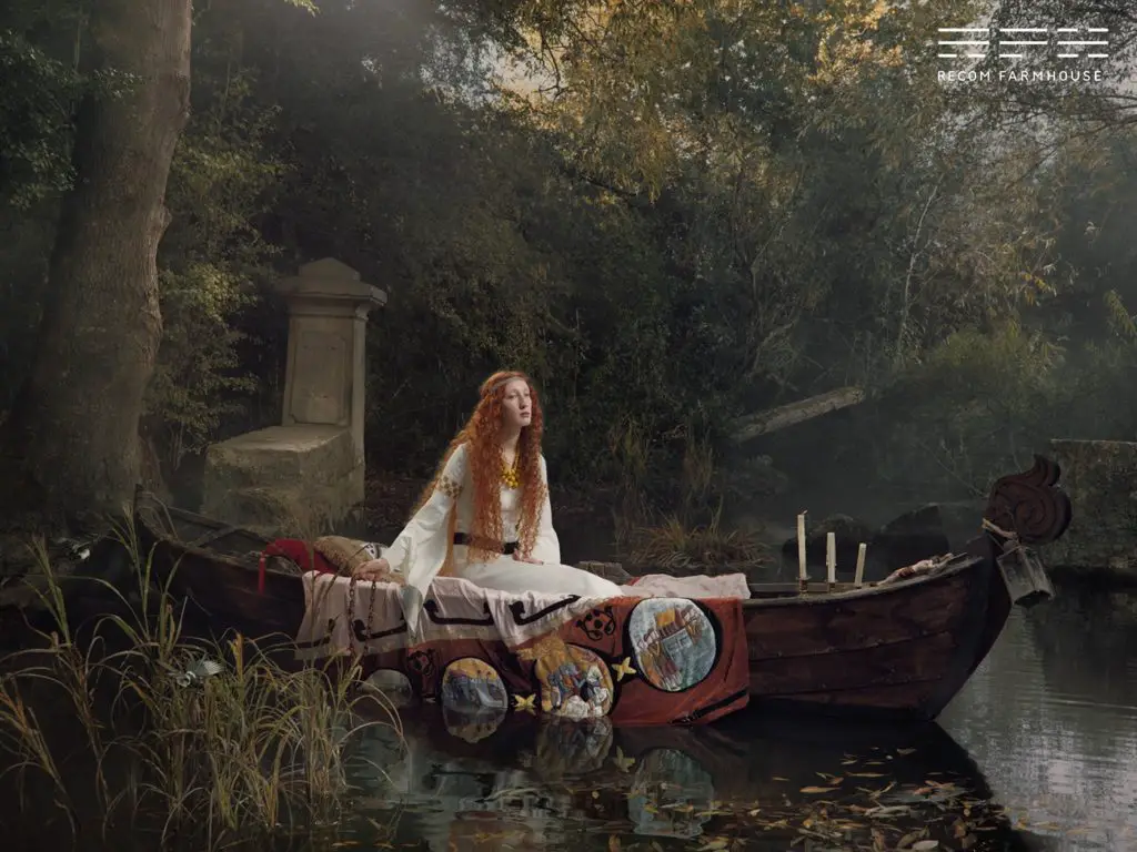 A recreation of the classic Lady of Shalott Image