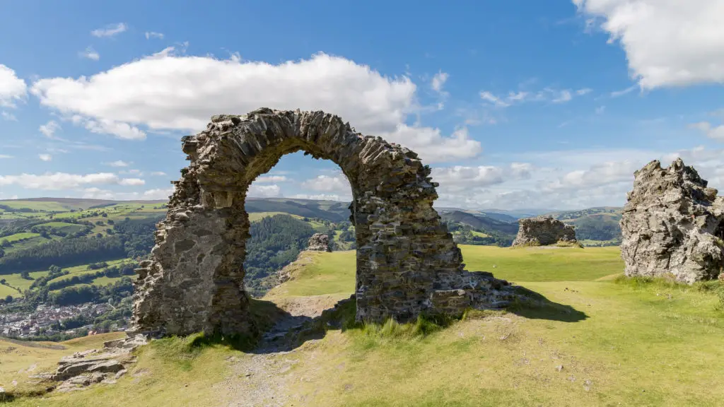 Castell Dinas Bran, near Llangollen, Denbigshire, Wales, UK