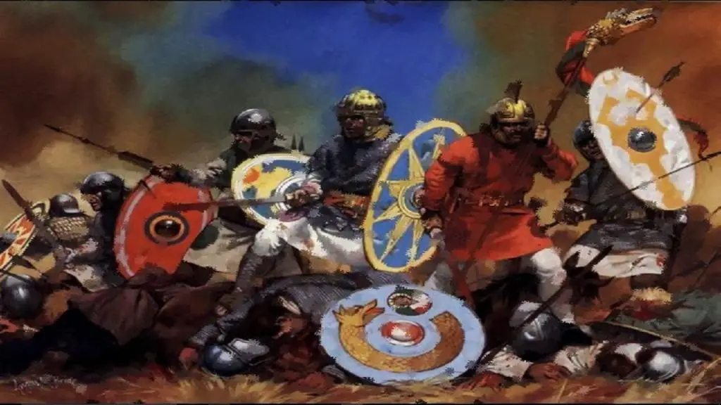 The fierce warrior Saxons.