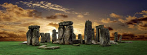 banner of stonehenge for the british history timeline