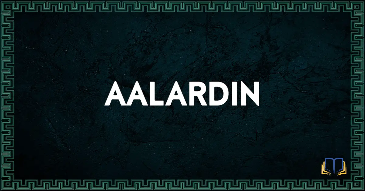 featured image that says aalardin