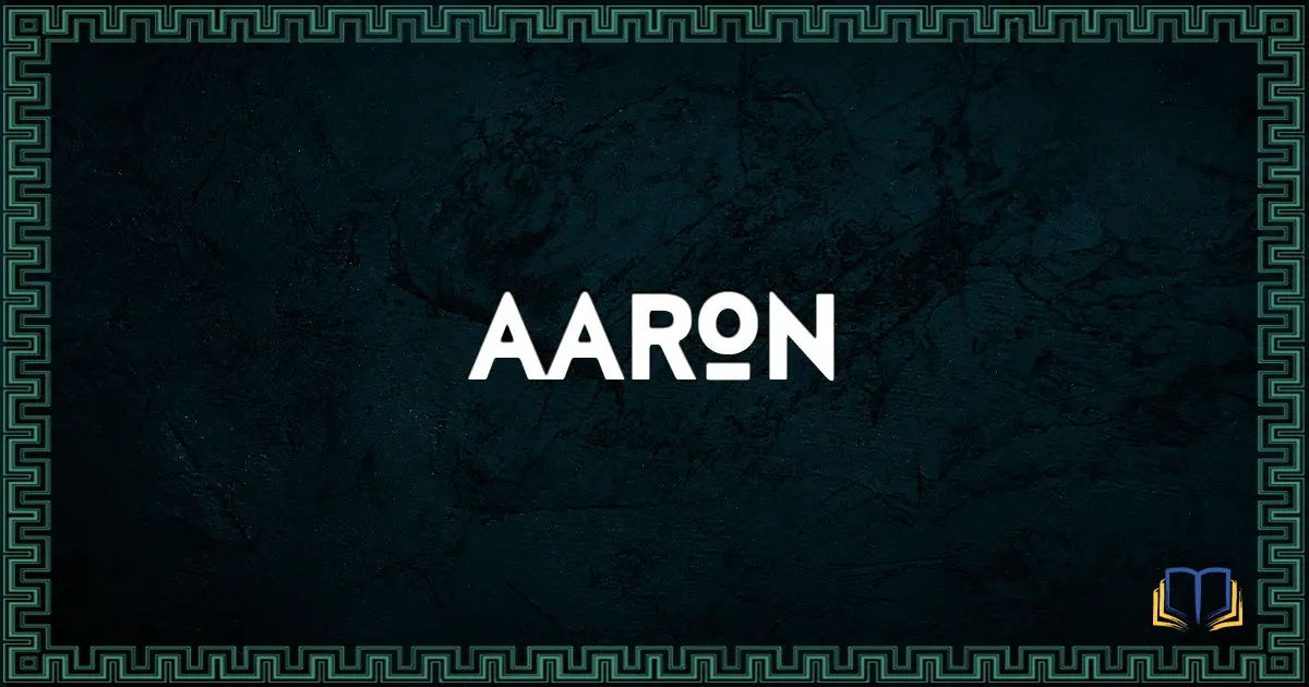 featured image that says aaron
