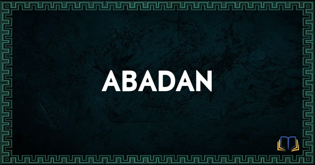 featured image that says abadan