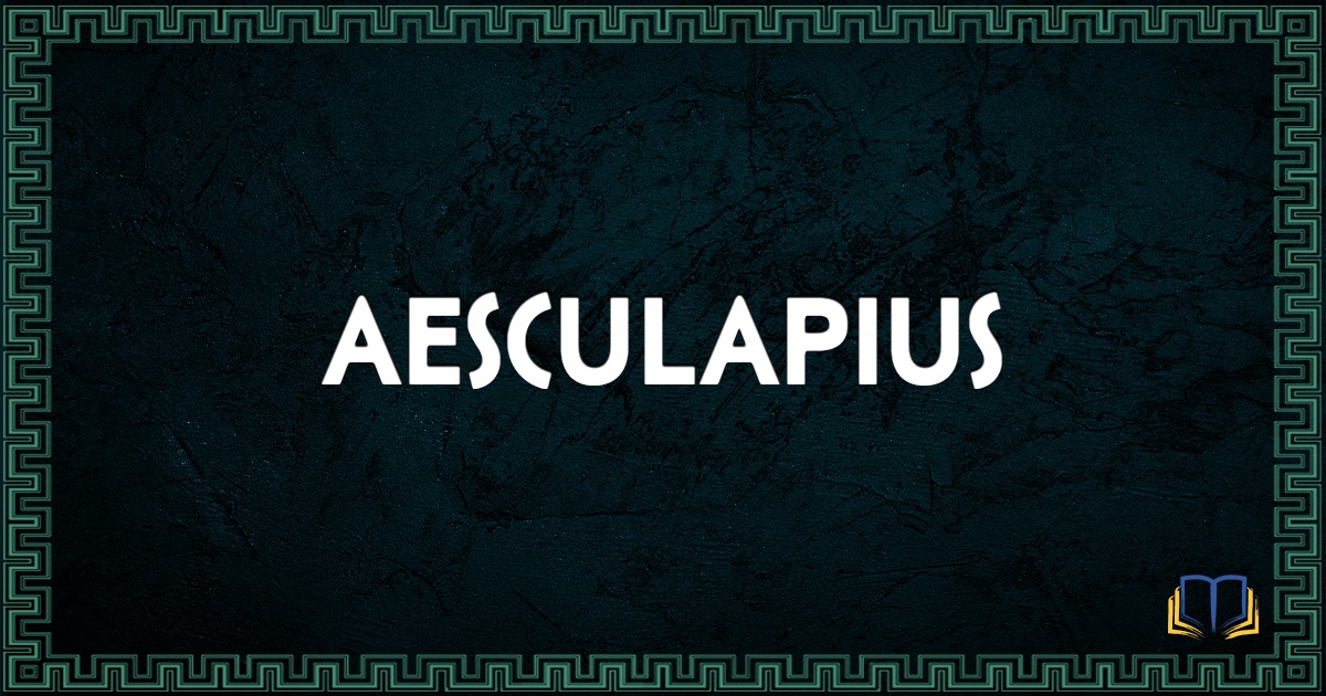 featured image that says aesculapius