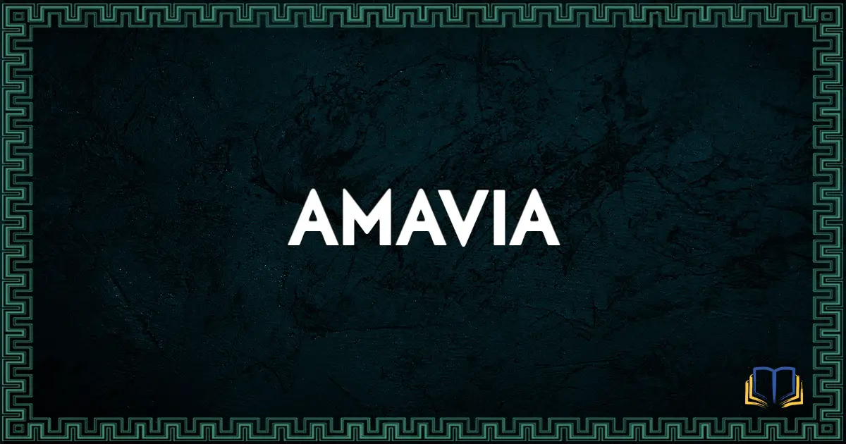 featured image that says amavia