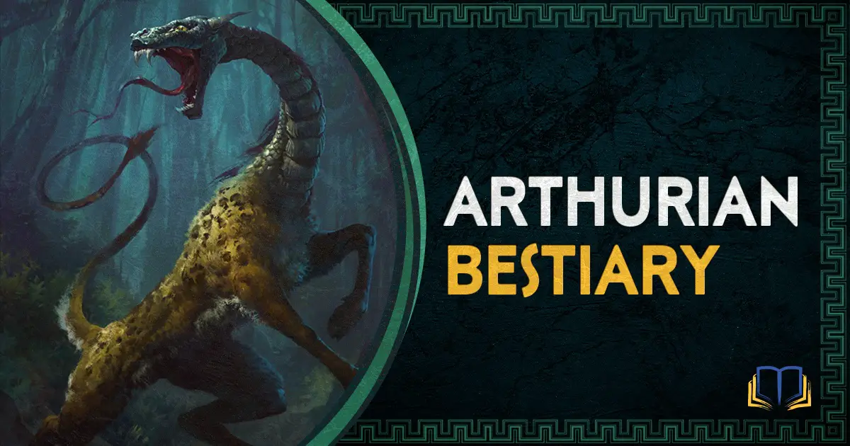 banner that says arthurian bestiary