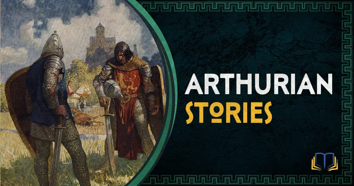 banner that says arthurian stories