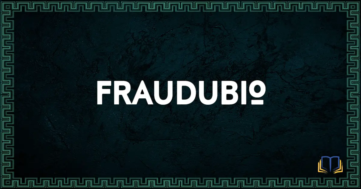 featured image that says fraudubio