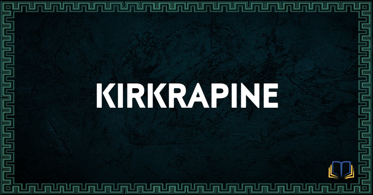 featured image that says kirkrapine