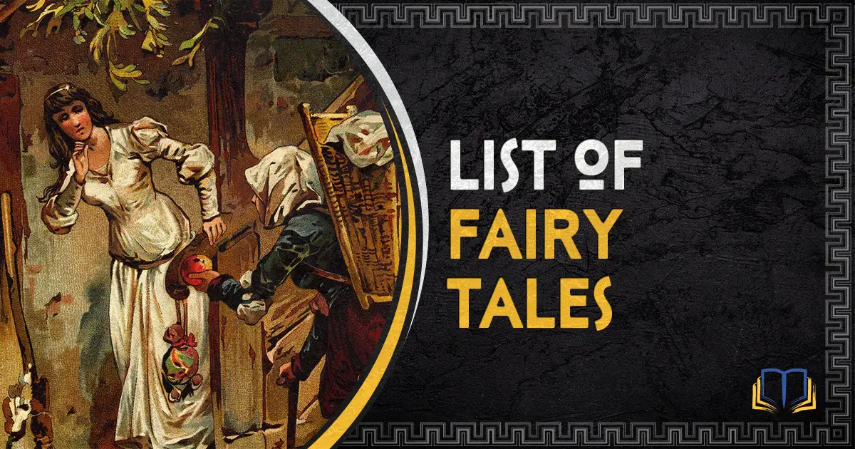 featured image that says list of fairy tales