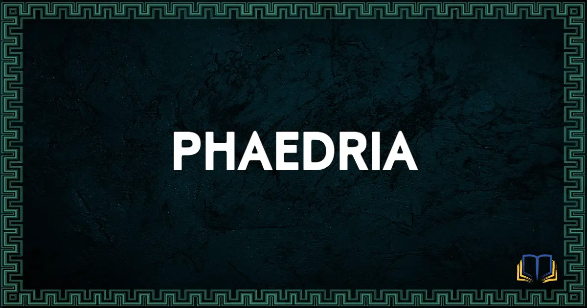 featured image that says phaedria