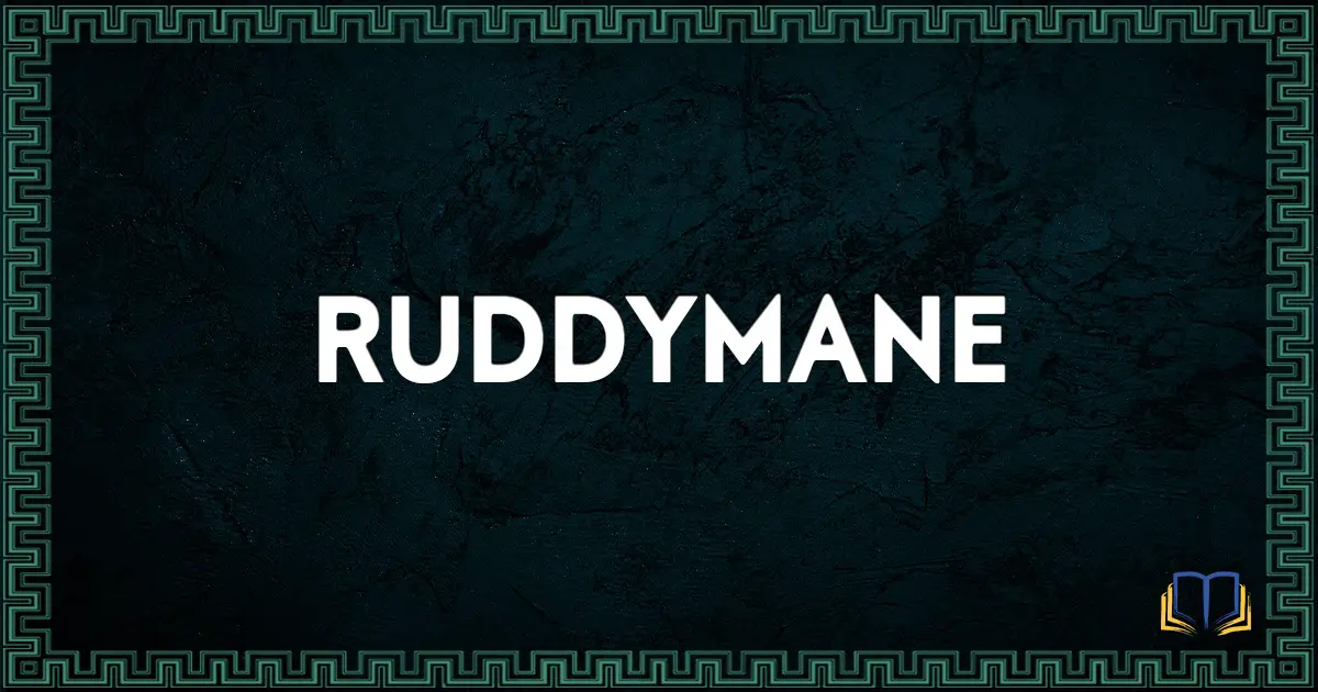 featured image that says ruddymane
