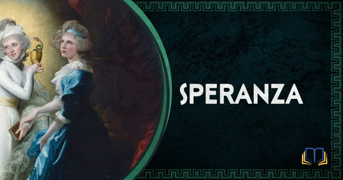 featured image that says speranza