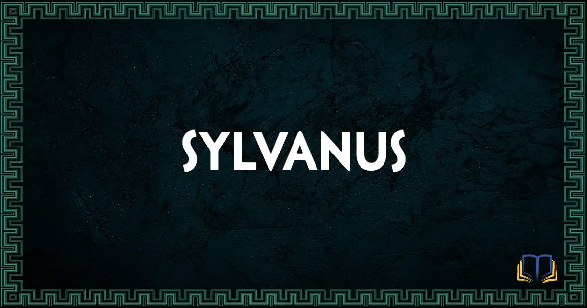 featured image that says sylvanus