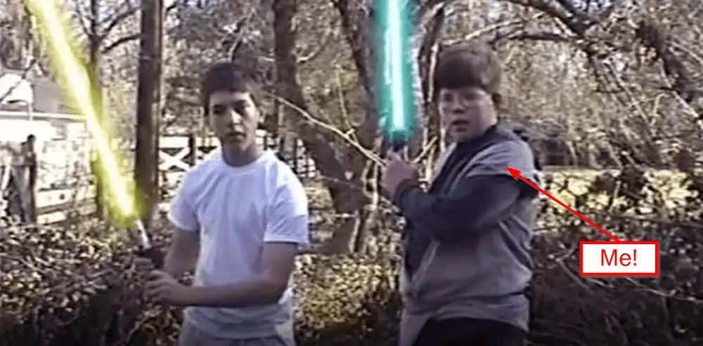 A still from the first Teen Wars film I made at 14